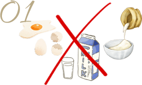 卵・牛乳・小麦不使用